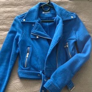 LulaRoe Blue Moto Jacket